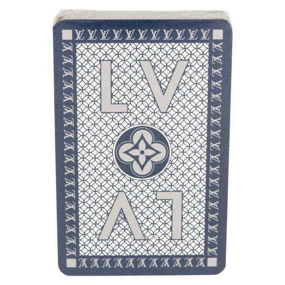 LOUIS VUITTON Playing Cards Navy Brown LV Auth 171364