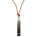LOUIS VUITTON LV Cup whistle Necklace metal Silver LV Auth 171365A-1