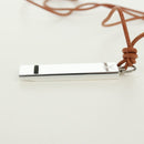 LOUIS VUITTON LV Cup whistle Necklace metal Silver LV Auth 171365A-12