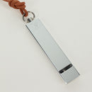 LOUIS VUITTON LV Cup whistle Necklace metal Silver LV Auth 171365A-3