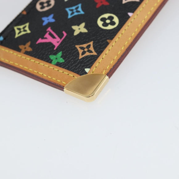 LOUIS VUITTON Multicolor Pochette Cles Coin Purse Black M13664 LV Auth 171366SAV