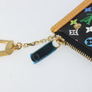 LOUIS VUITTON Multicolor Pochette Cles Coin Purse Black M13664 LV Auth 171366SAV-9