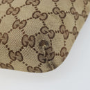 GUCCI GG Canvas Shoulder Bag Beige Silver 145865 Auth 171368-9