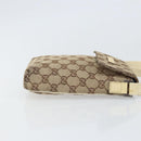 GUCCI GG Canvas Shoulder Bag Beige Silver 145865 Auth 171368-3