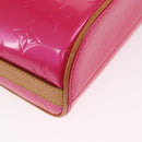 LOUIS VUITTON Vernis Sullivan Vertical Bag Fuchsia Pink M91259 LV Auth 171369V-15