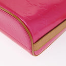 LOUIS VUITTON Vernis Sullivan Vertical Bag Fuchsia Pink M91259 LV Auth 171369V-16
