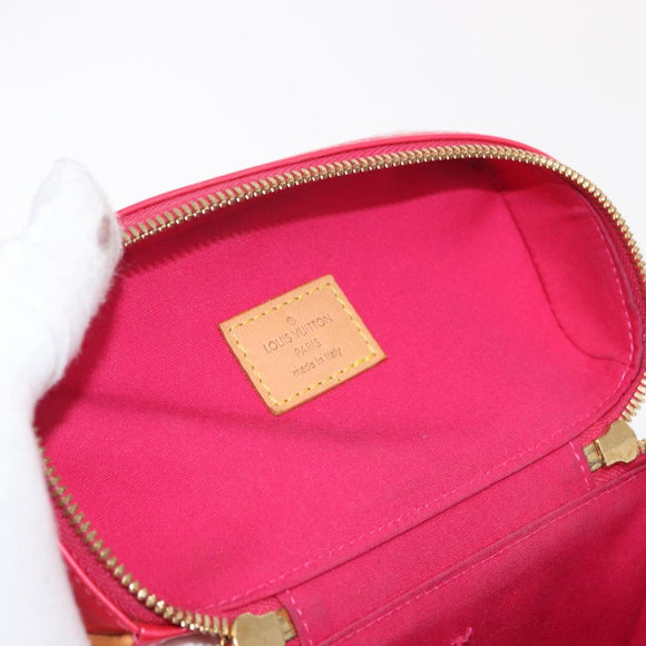 LOUIS VUITTON Vernis Sullivan Vertical Bag Fuchsia Pink M91259 LV Auth 171369V