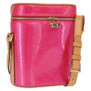 LOUIS VUITTON Vernis Sullivan Vertical Bag Fuchsia Pink M91259 LV Auth 171369V-1