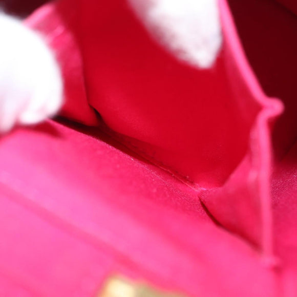 LOUIS VUITTON Vernis Sullivan Vertical Bag Fuchsia Pink M91259 LV Auth 171369V