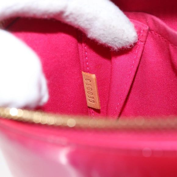 LOUIS VUITTON Vernis Sullivan Vertical Bag Fuchsia Pink M91259 LV Auth 171369V