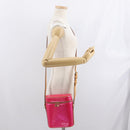 LOUIS VUITTON Vernis Sullivan Vertical Bag Fuchsia Pink M91259 LV Auth 171369V-24
