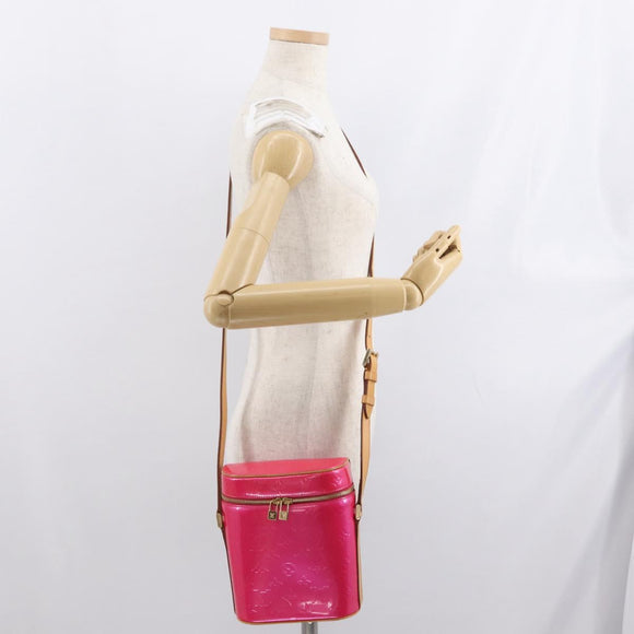 LOUIS VUITTON Vernis Sullivan Vertical Bag Fuchsia Pink M91259 LV Auth 171369V