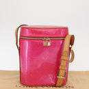 LOUIS VUITTON Vernis Sullivan Vertical Bag Fuchsia Pink M91259 LV Auth 171369V-12