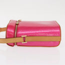 LOUIS VUITTON Vernis Sullivan Vertical Bag Fuchsia Pink M91259 LV Auth 171369V-4