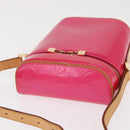 LOUIS VUITTON Vernis Sullivan Vertical Bag Fuchsia Pink M91259 LV Auth 171369V-6