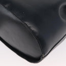 Salvatore Ferragamo Gancini Shoulder Bag Leather Navy Gold Auth 171376-16