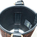 FENDI Zucchino Canvas 24 Bottles Bottle Holder Brown Gold Auth 171378M-19