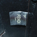 FENDI Zucchino Canvas 24 Bottles Flaschenhalter Braun Gold Auth 171378M-21