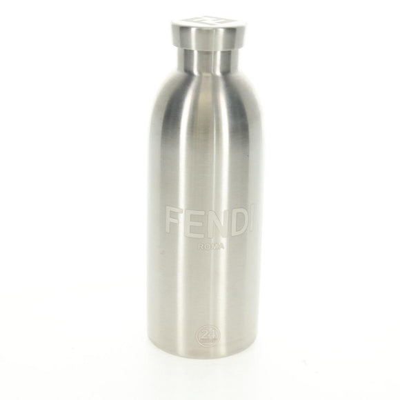 FENDI Zucchino Canvas 24 Bottles Flaschenhalter Braun Gold Auth 171378M