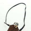 FENDI Zucchino Canvas 24 Bottles Bottle Holder Brown Gold Auth 171378M-8