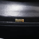 BALLY Hand Bag Leather 2way Black Gold Auth 171380-18