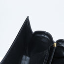 BALLY Hand Bag Leather 2way Black Gold Auth 171380-23