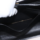 BALLY Hand Bag Leather 2way Black Gold Auth 171380-25
