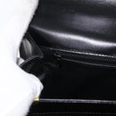 BALLY Hand Bag Leather 2way Black Gold Auth 171380-26