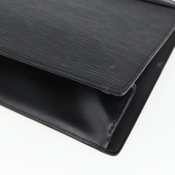 LOUIS VUITTON Epi Trousse Crete Pouch Black M48402 LV Auth 171381