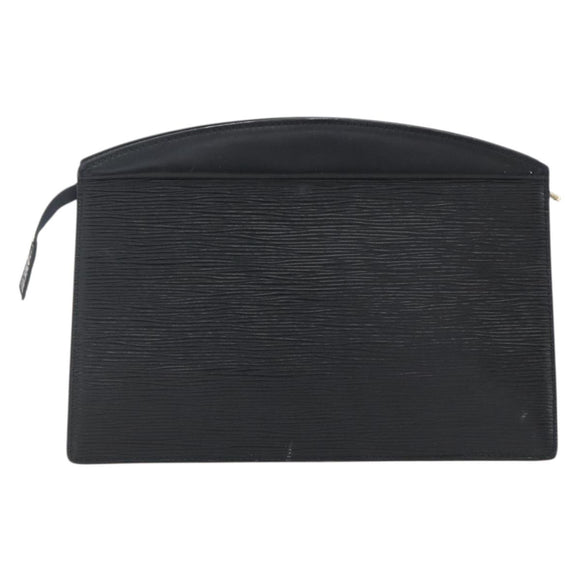 LOUIS VUITTON Epi Trousse Crete Pouch Black M48402 LV Auth 171381