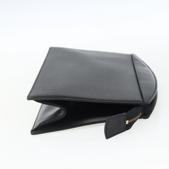 LOUIS VUITTON Epi Trousse Crete Pouch Black M48402 LV Auth 171381