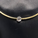 GUCCI Hand Bag Leather Navy Gold 000 056 0017 Auth 171384-18
