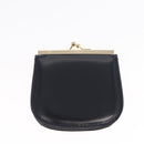 GUCCI Hand Bag Leather Navy Gold 000 056 0017 Auth 171384-27