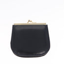 GUCCI Hand Bag Leather Navy Gold 000 056 0017 Auth 171384-28