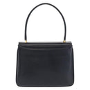 GUCCI Hand Bag Leather Navy Gold 000 056 0017 Auth 171384-2