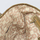 GUCCI GG Canvas Sherry Line Tote Bag Beige Gold 137396 Auth 171388A-19
