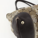 GUCCI GG Crystal Tote Bag Coated Canvas Gold Beige 223964 Auth 171389-11