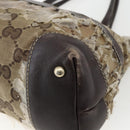 GUCCI GG Crystal Tote Bag Coated Canvas Gold Beige 223964 Auth 171389-12