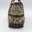 GUCCI GG Crystal Tote Bag Coated Canvas Gold Beige 223964 Auth 171389-5