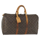 LOUIS VUITTON Monogram Keepall 50 Boston Bag M41426 LV Auth 171390-1