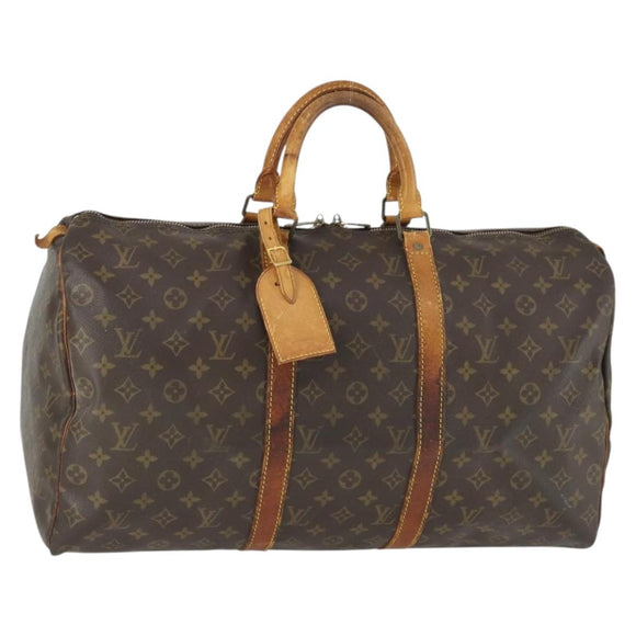 LOUIS VUITTON Monogram Keepall 50 Boston Bag M41426 LV Auth 171390