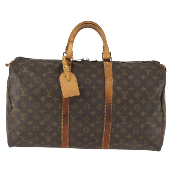LOUIS VUITTON Monogram Keepall 50 Boston Bag M41426 LV Auth 171390