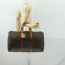 LOUIS VUITTON Monogram Keepall 50 Boston Bag M41426 LV Auth 171390-23