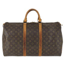 LOUIS VUITTON Monogram Keepall 50 Boston Bag M41426 LV Auth 171390-2