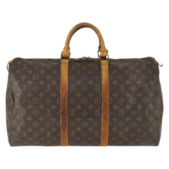 LOUIS VUITTON Monogram Keepall 50 Boston Bag M41426 LV Auth 171390
