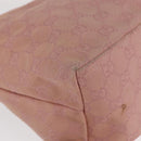 GUCCI GG Canvas Shoulder Bag Pink Silver 001 3386 Auth 171393-16
