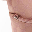 GUCCI GG Canvas Shoulder Bag Pink Silver 001 3386 Auth 171393-10