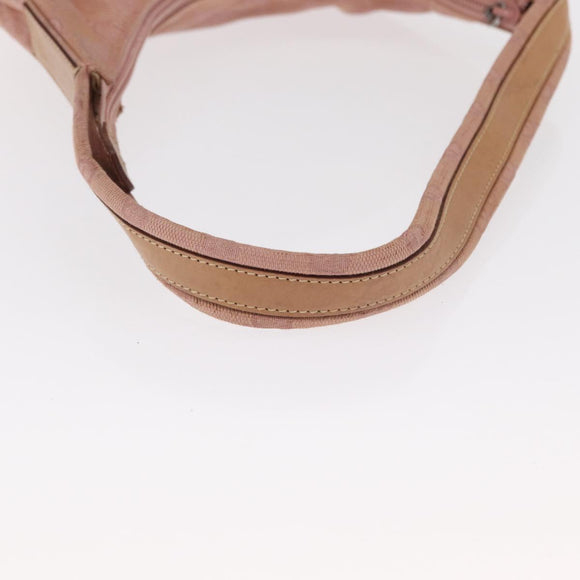 GUCCI GG Canvas Shoulder Bag Pink Silver 001 3386 Auth 171393