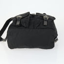 PRADA Backpack Nylon Black Silver Auth 171402-5