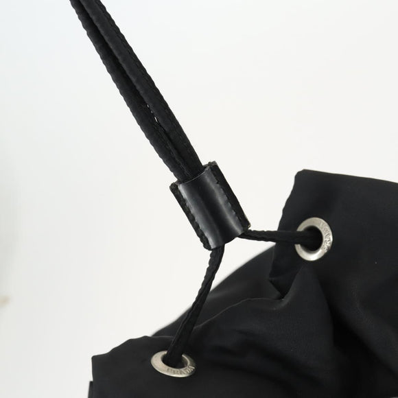 PRADA Backpack Nylon Black Silver Auth 171402